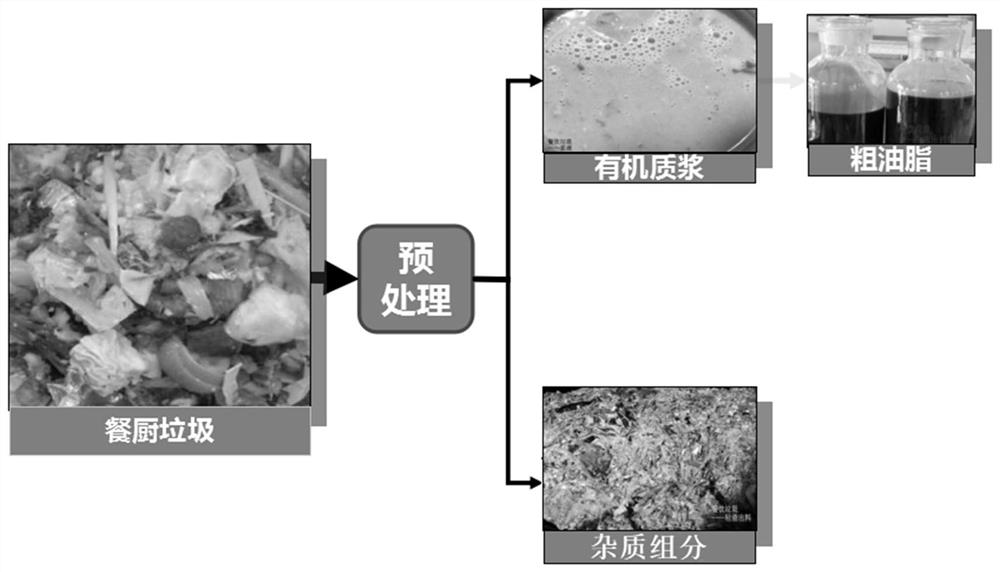 Kitchen waste pretreatment system and method