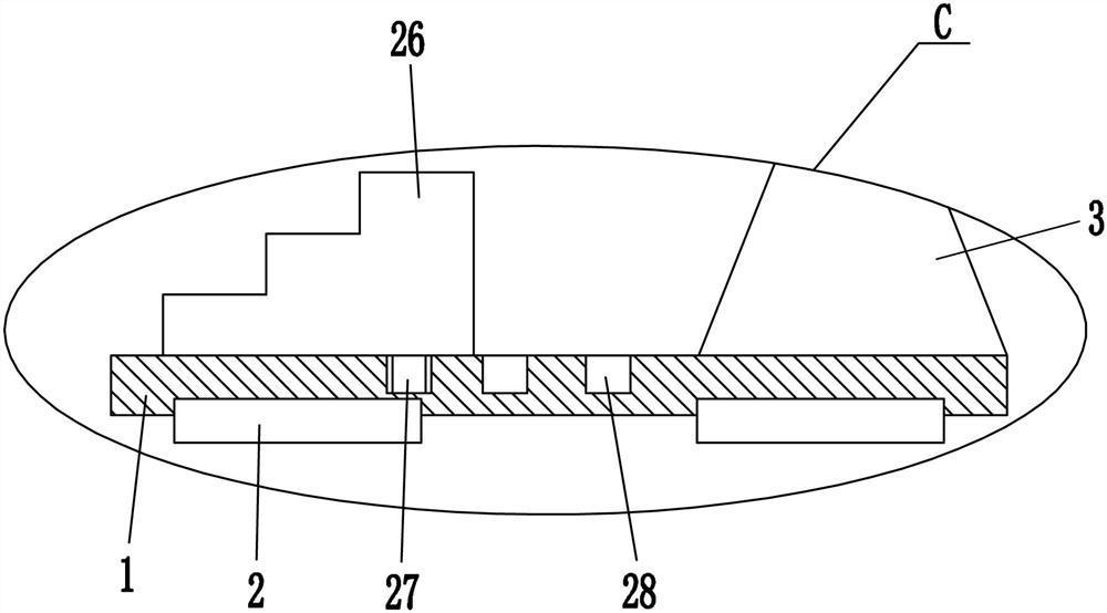 An inflatable air bag compressor for blood pressure detection in internal medicine