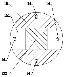 Filter element dismounting device