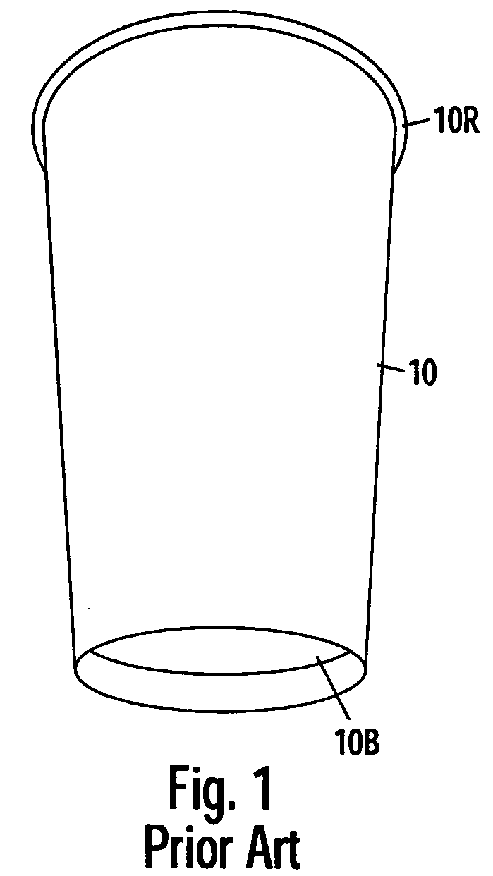 Insulating cup wrapper and insulated container formed with wrapper