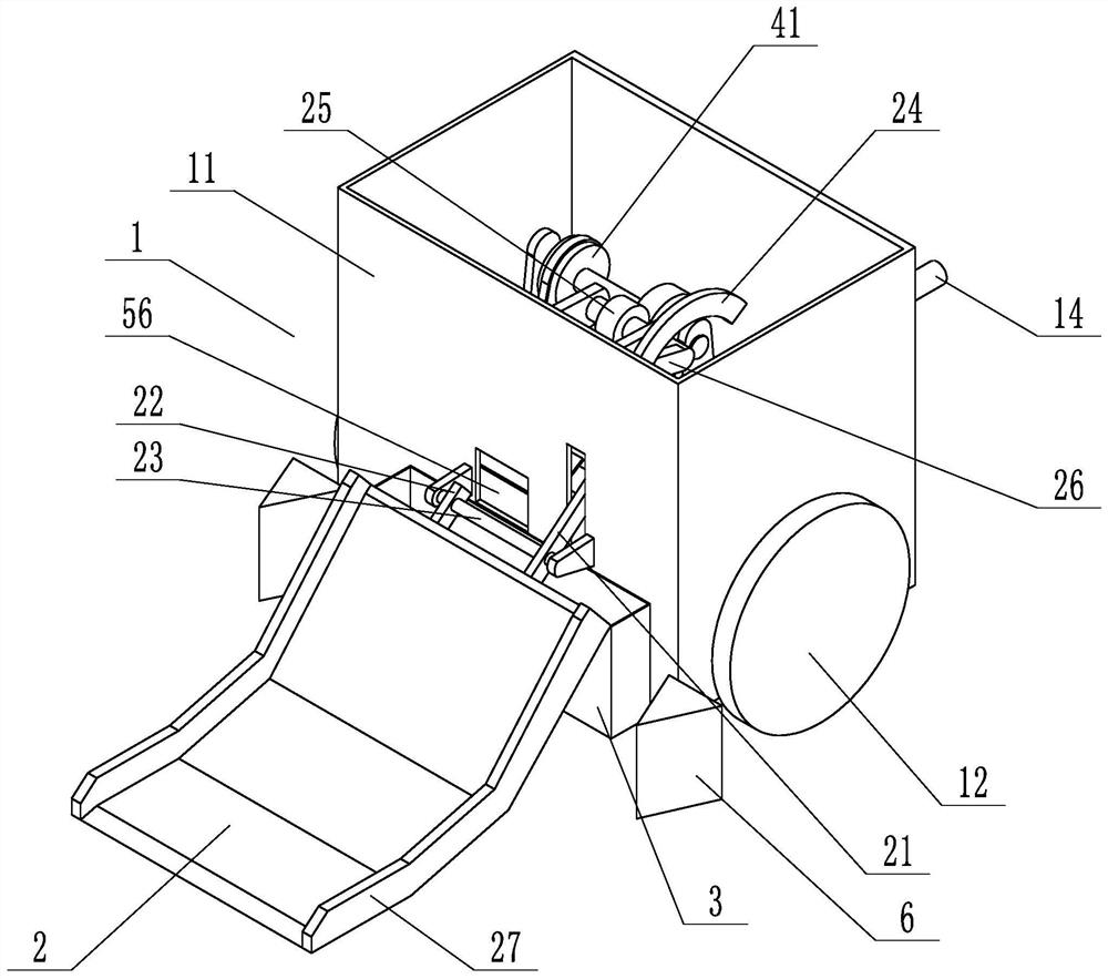 An energy-saving and environment-friendly harvesting device for dried white poria cocos