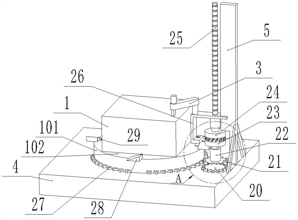 A welding platform for the production of enclosure columns