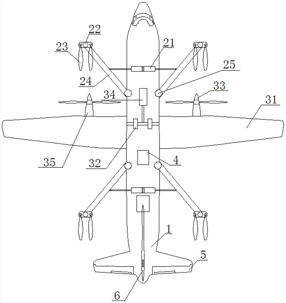 A hybrid tilting wing aircraft