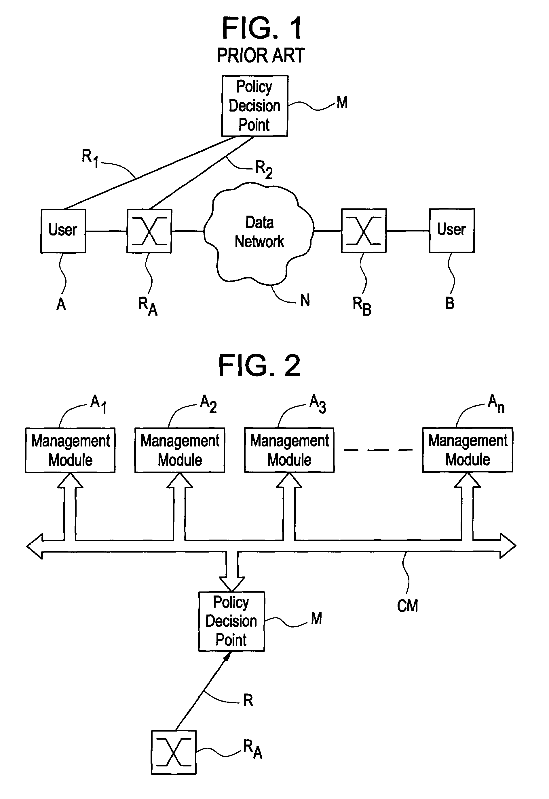 Modular policy decision point for processing resource-reservation requests within a data network