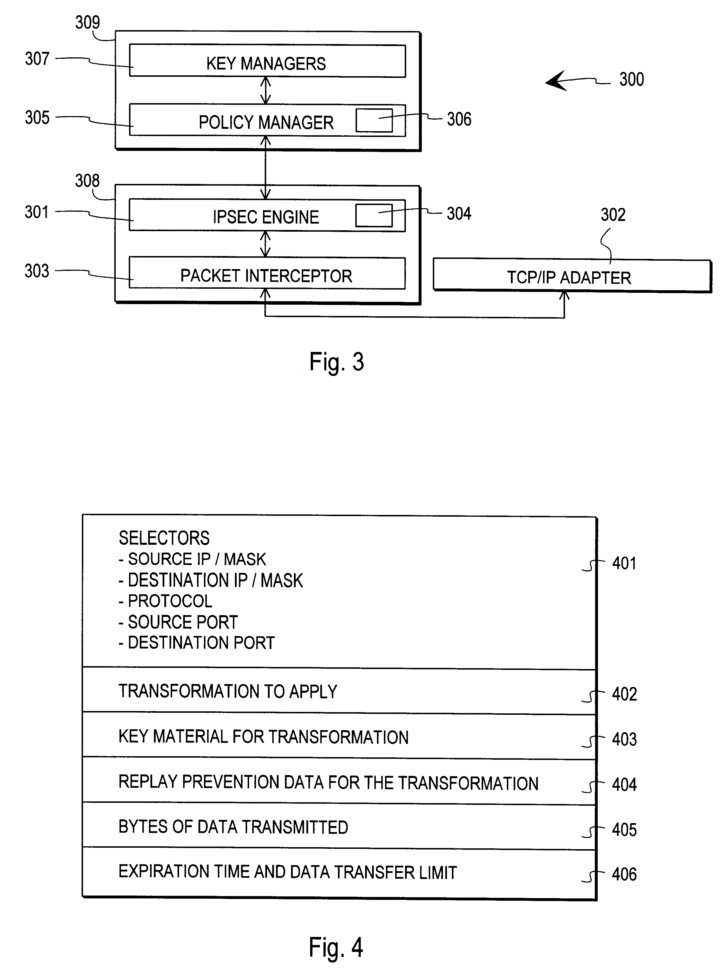 Method and arrangement for implementing IPSEC policy management using filter code