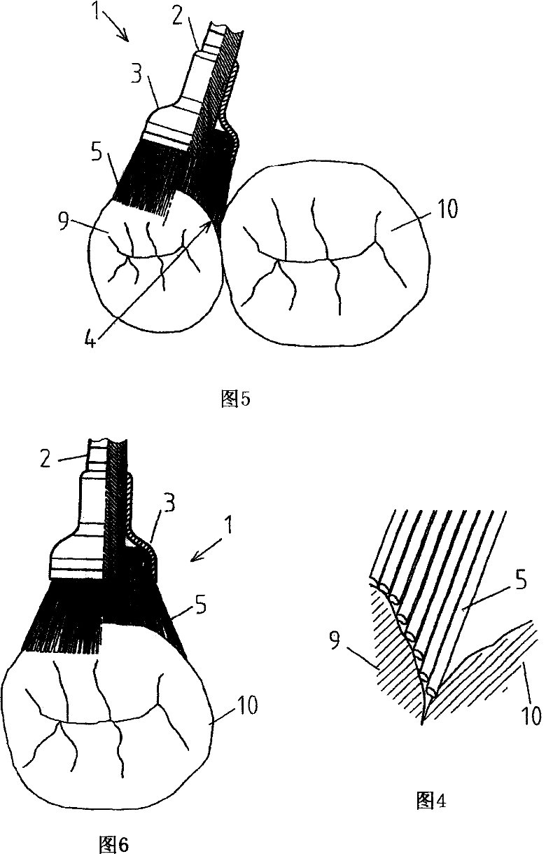 Brush for rotary dental hand held tool