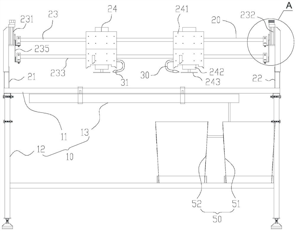 Portable dust-free ceramic tile slotting device