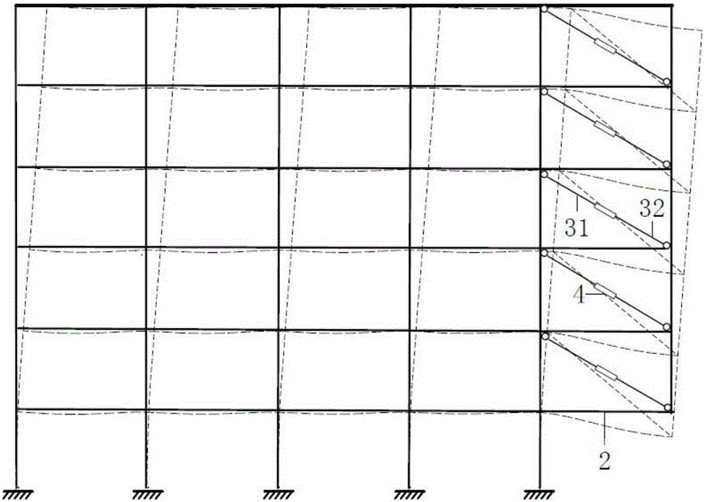 Connecting unit capable of preventing structure progressive collapse after corner post failure and using method thereof