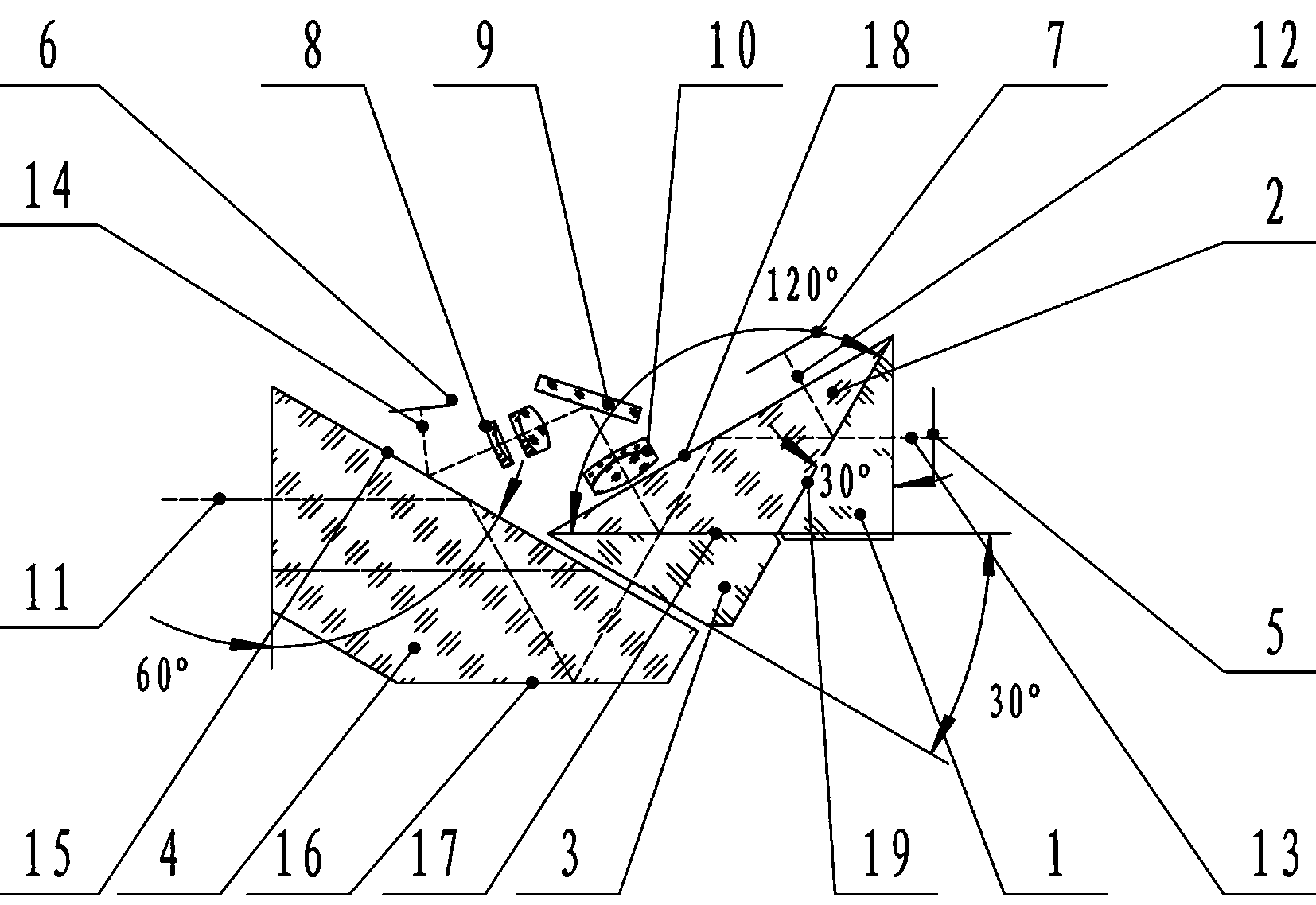 Multi-spectral and multi-receiver beam splitter and coincidence prism system capable of superposing and displaying graphic and text information