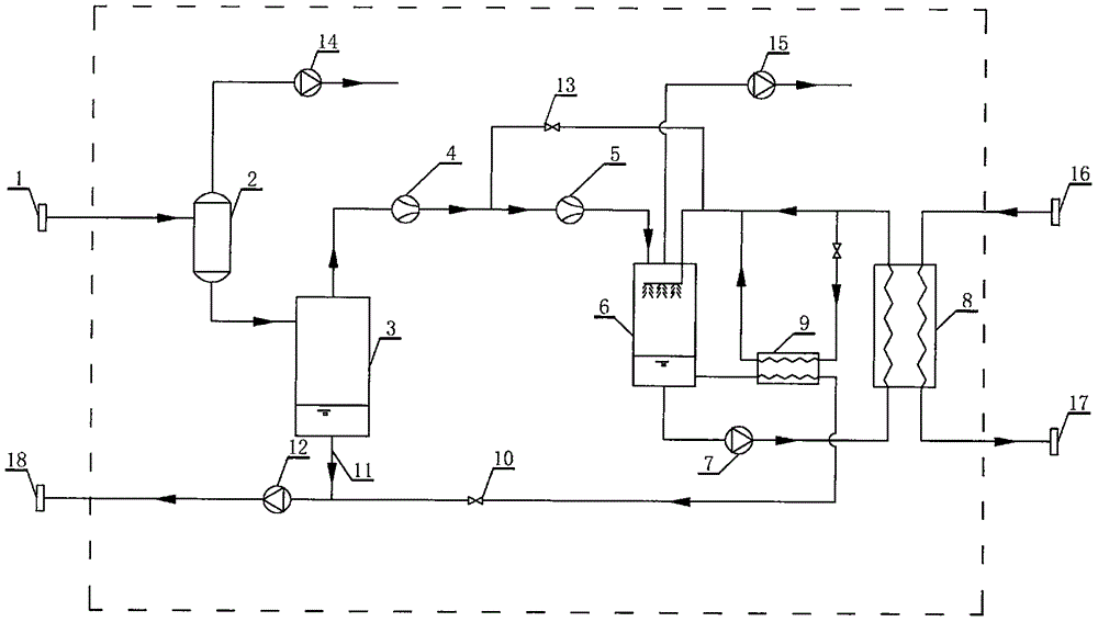 Negative-pressure self-cooling vapor compression type heat pump and system thereof