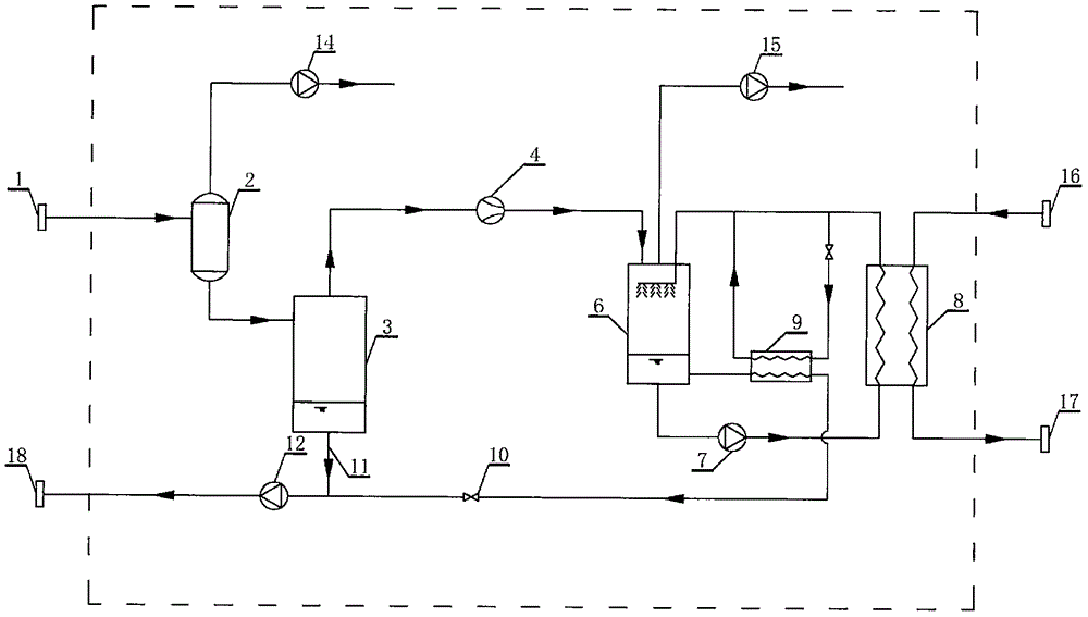 Negative-pressure self-cooling vapor compression type heat pump and system thereof