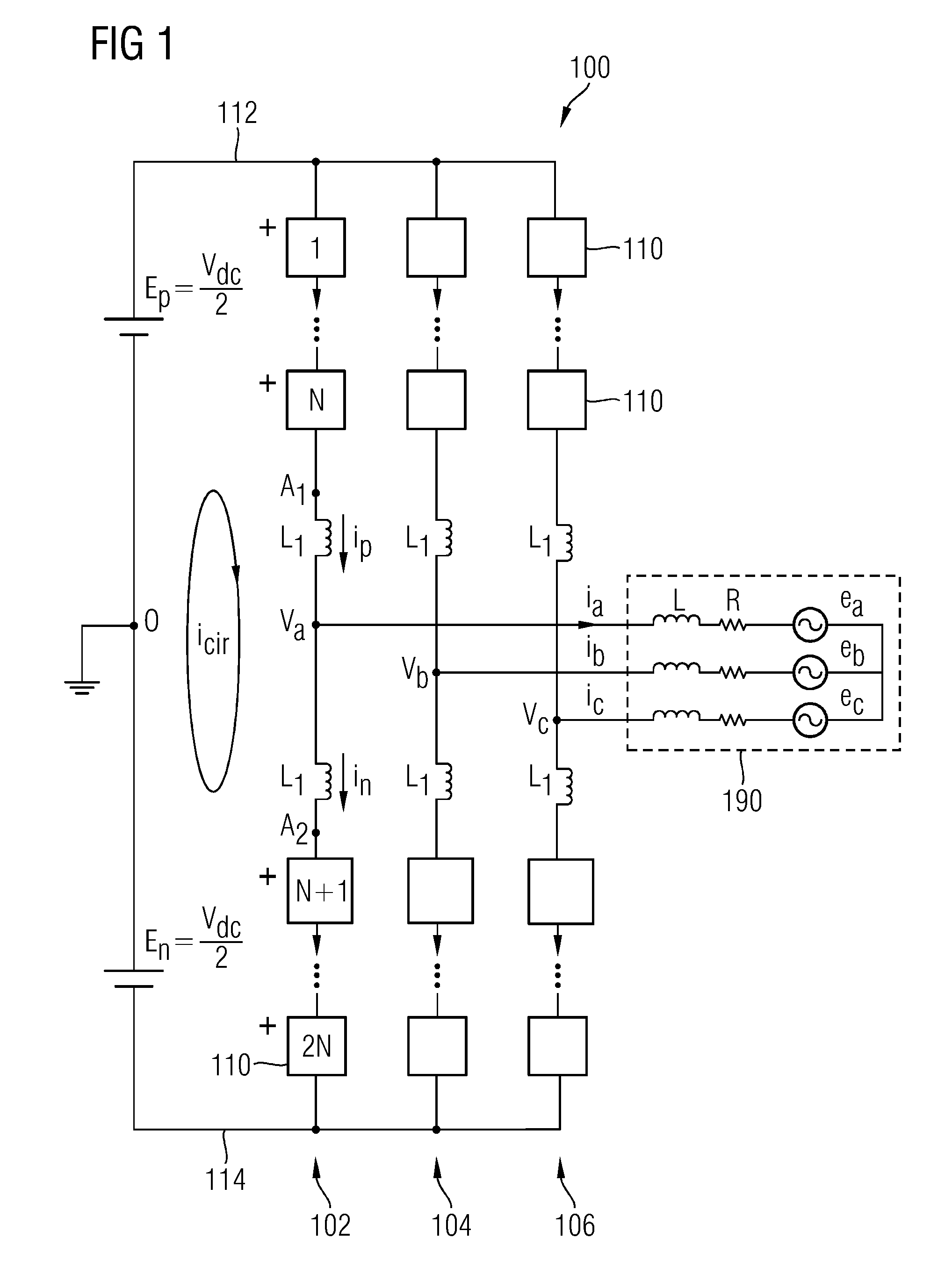 Controlling Operation of a Converter Having a Plurality of Semiconductor Switches for Converting High Power Electric Signals from DC to AC or from AC to DC