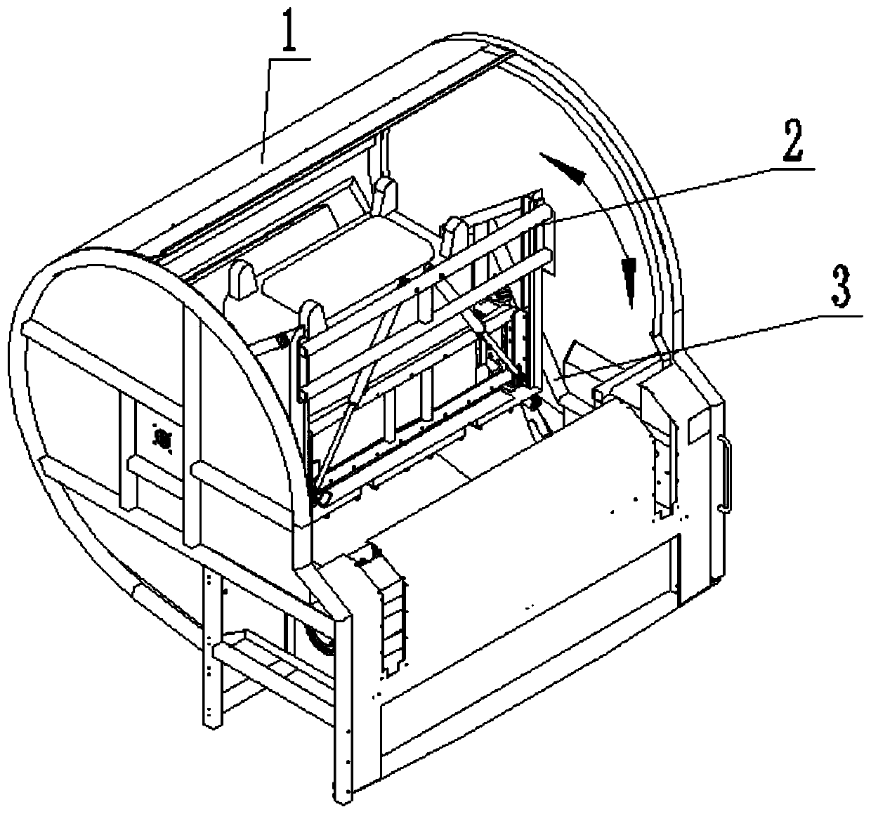 Trash can rotary water removing device