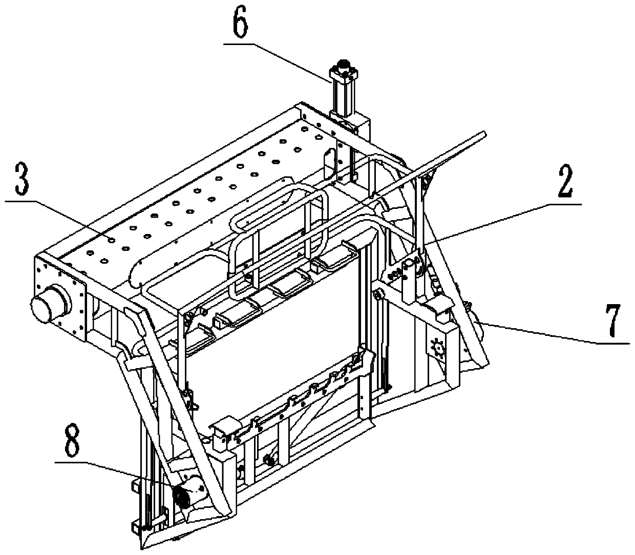 Trash can rotary water removing device