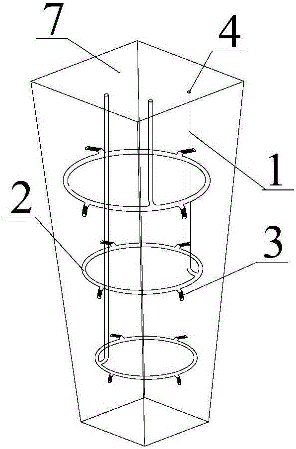 Grouting pipeline device, conical special-shaped pile and application method thereof