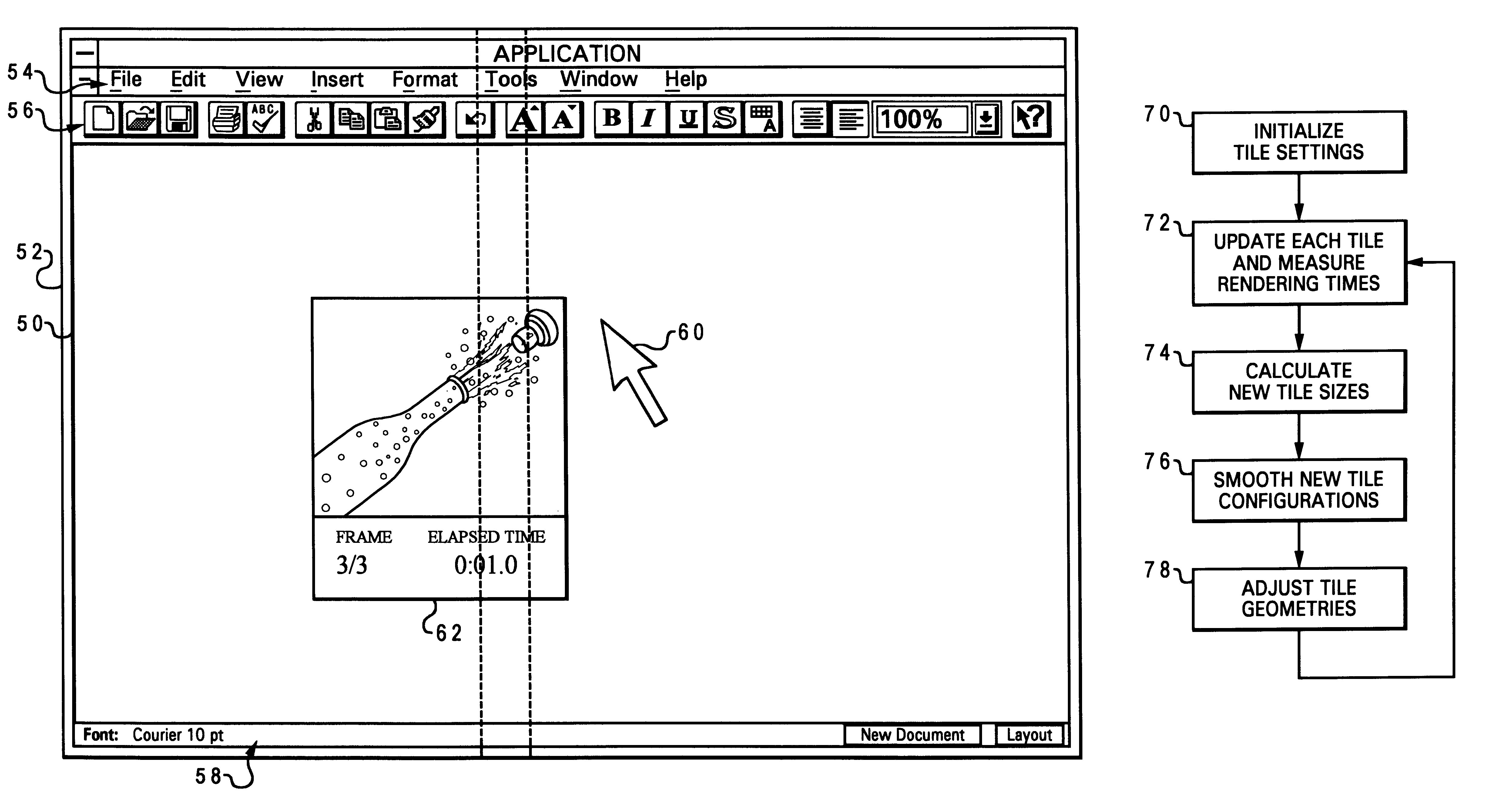 Dynamic balancing of graphics workloads using a tiling strategy