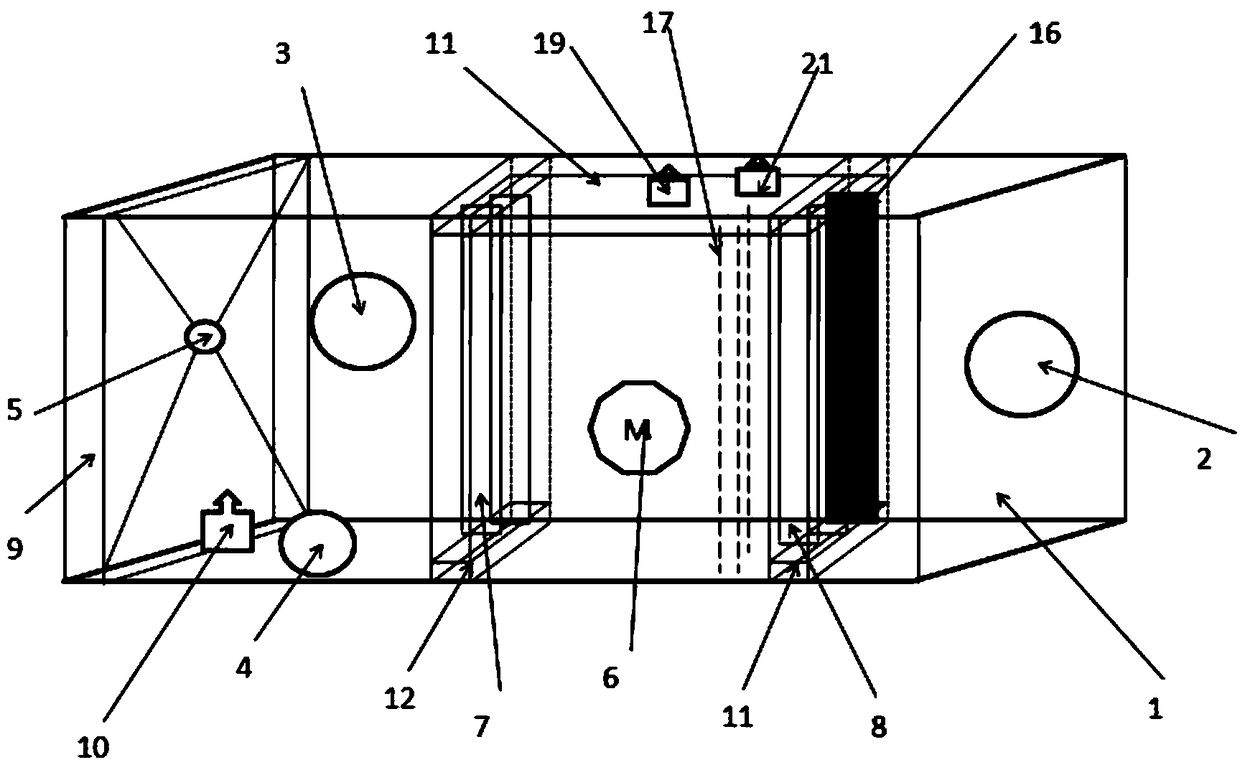 Plasma exhaust gas comprehensive processing device