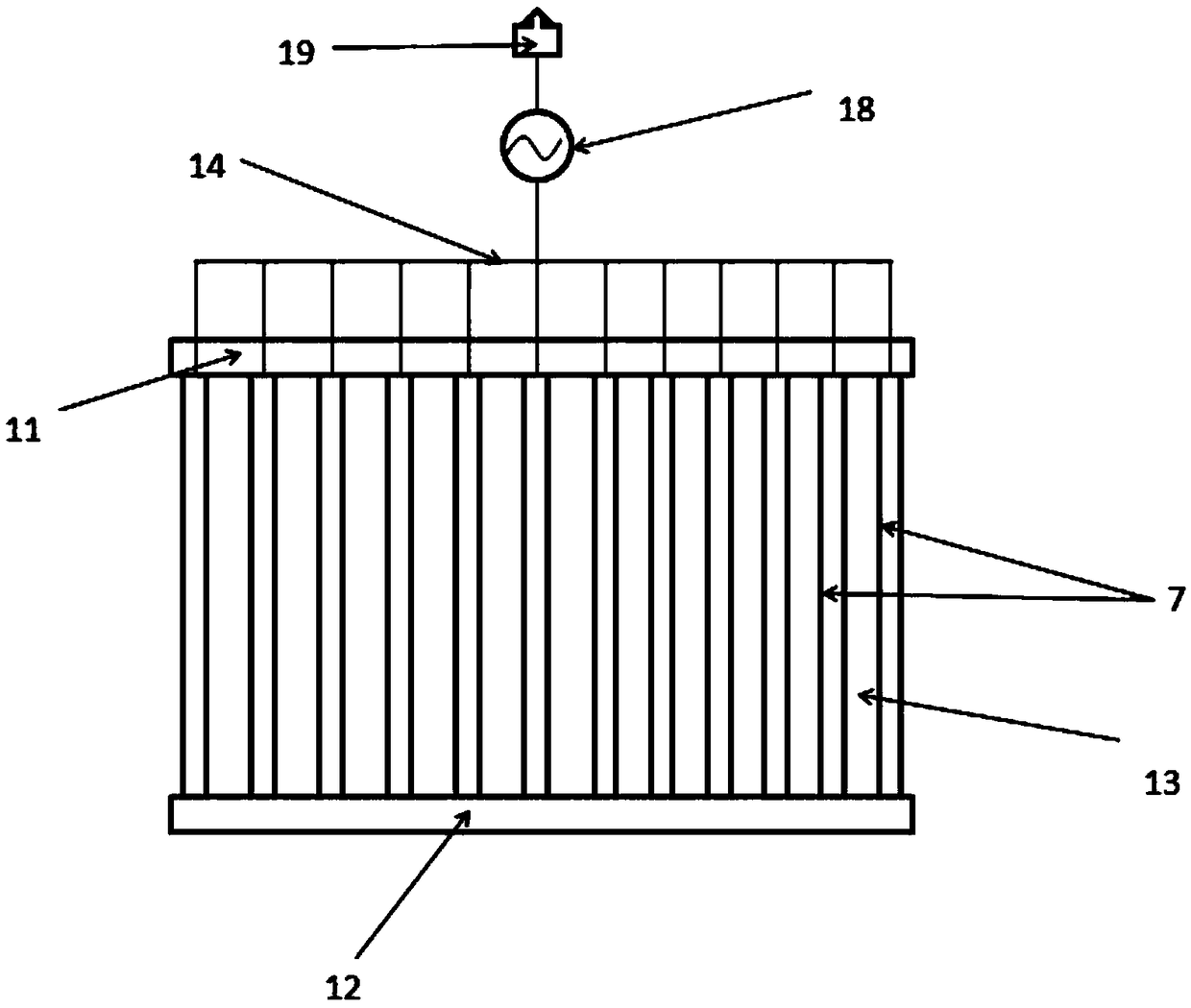 Plasma exhaust gas comprehensive processing device