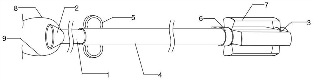 Single-hole celioscope surgical operation platform through natural orifice