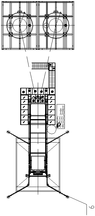 Rail scale quick-moving concrete mixing plant