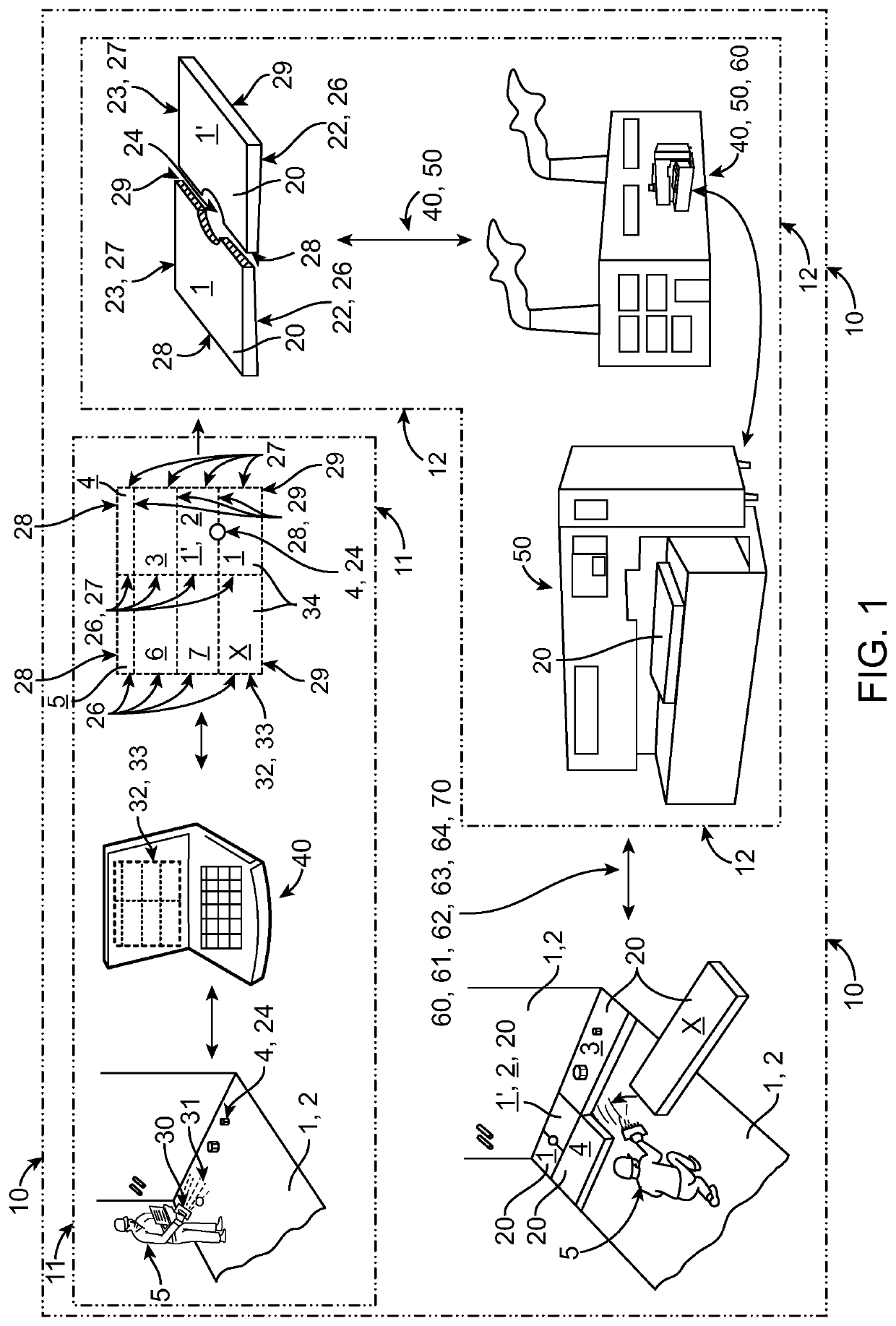 System and method for pre-fabrication and laying out of coverage of a room surface