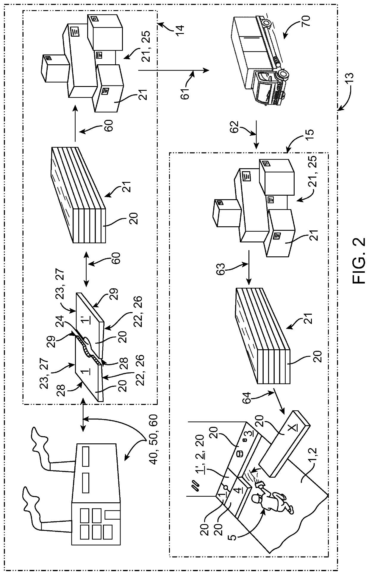 System and method for pre-fabrication and laying out of coverage of a room surface