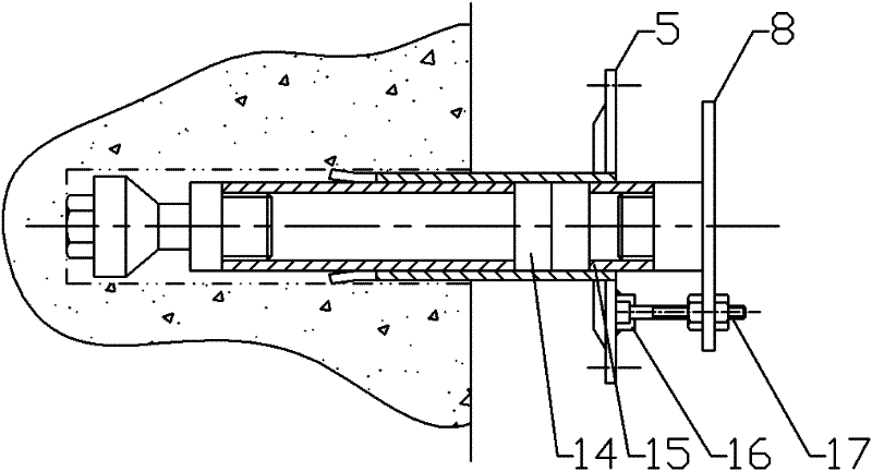 Heavy-load composite function anchoring device for scaffold