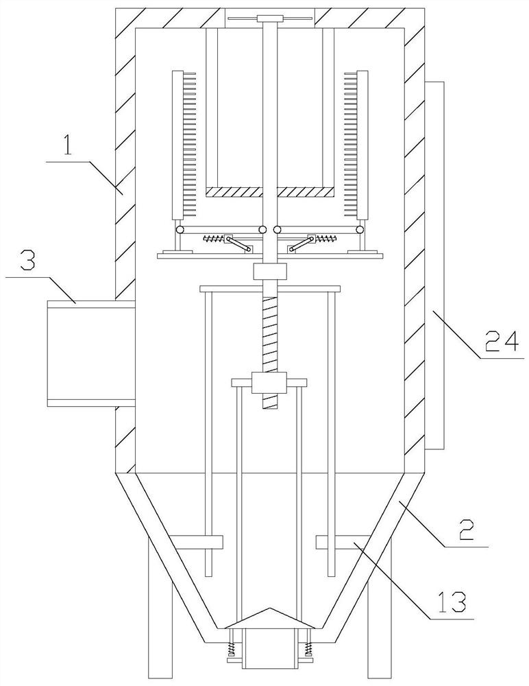 Metal silicon production equipment with cleaning function