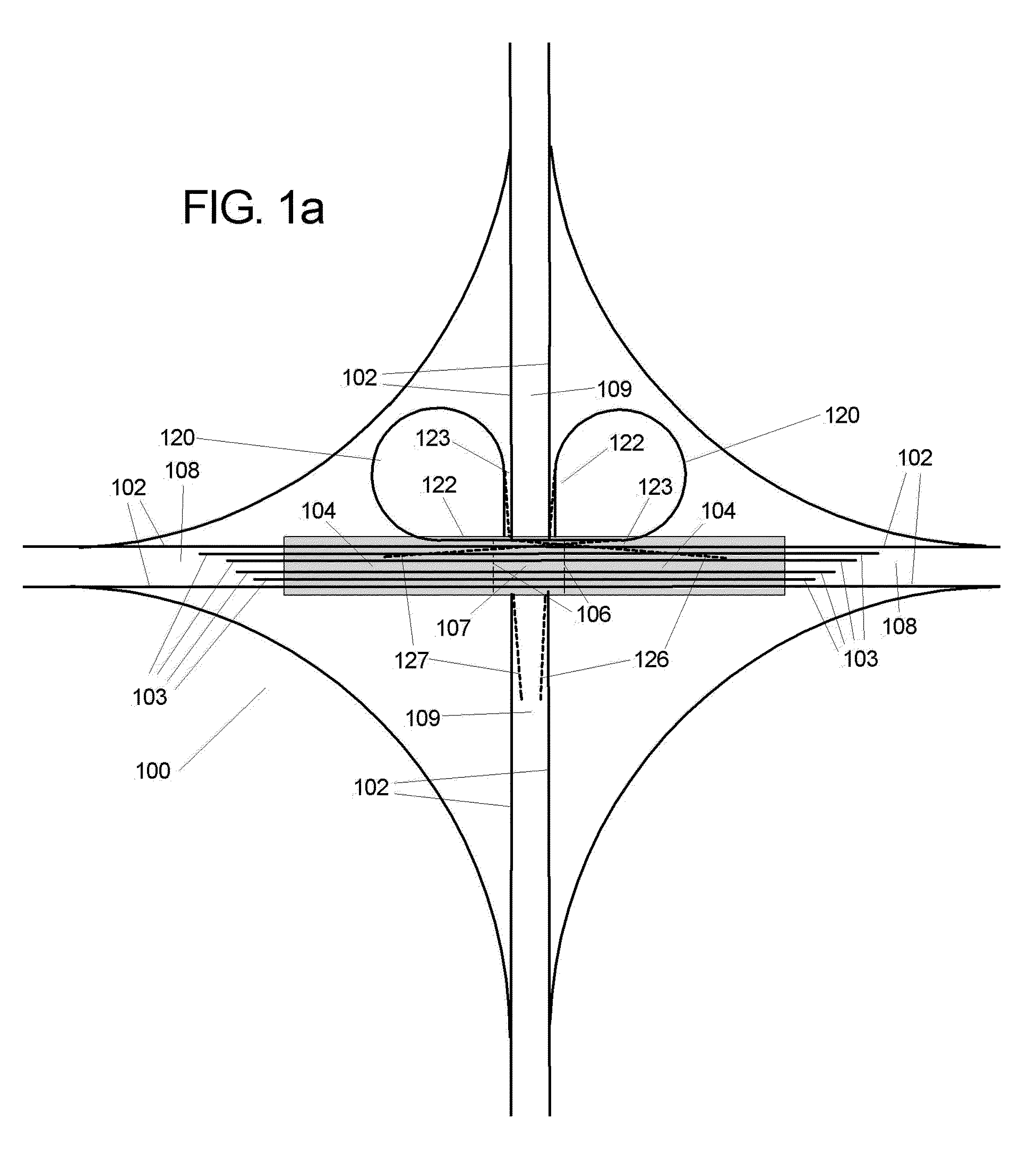 Transit cloverleaf and freeway/cloverleaf system