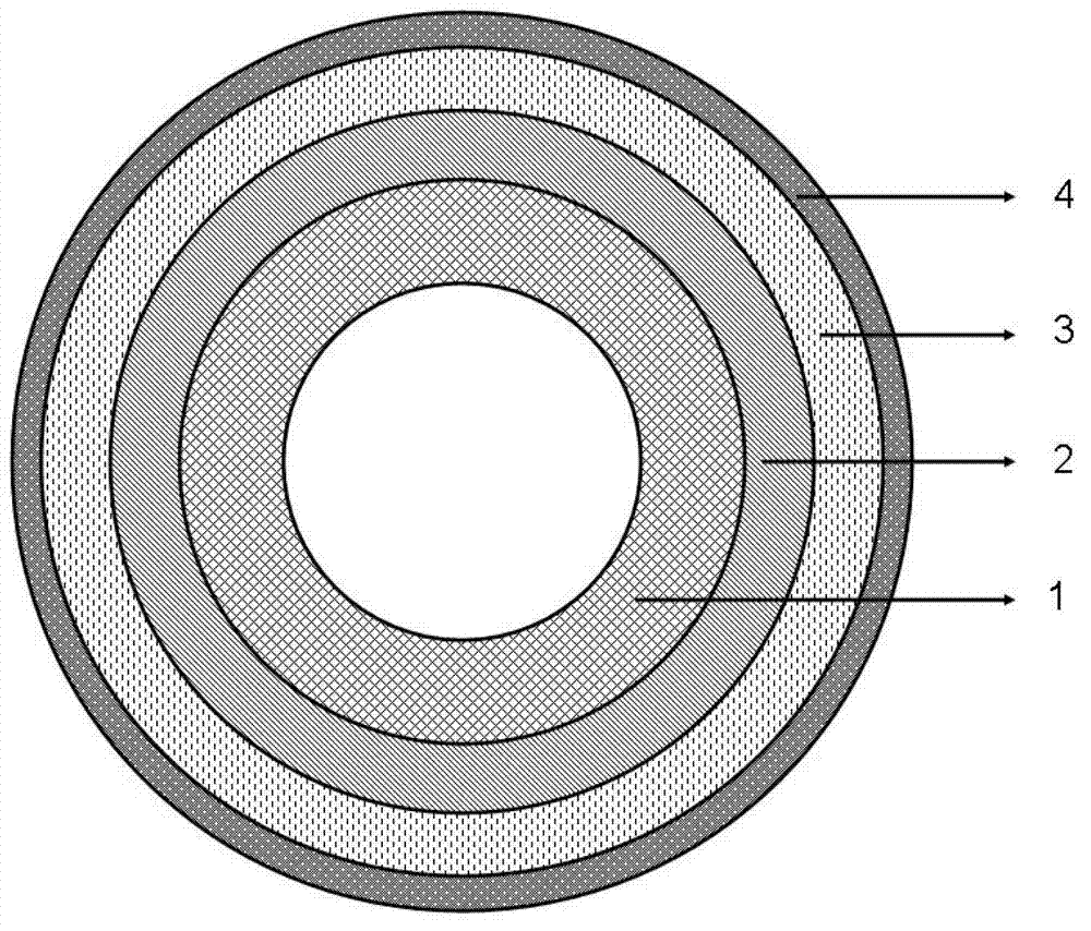 External-pressure type charged hollow fiber nano-filtration membrane and preparation method therefor