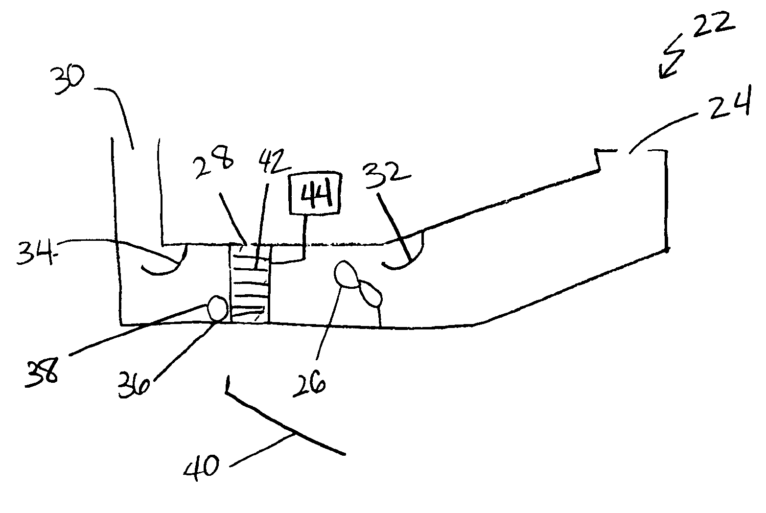 Freezer case including self-conforming baffles