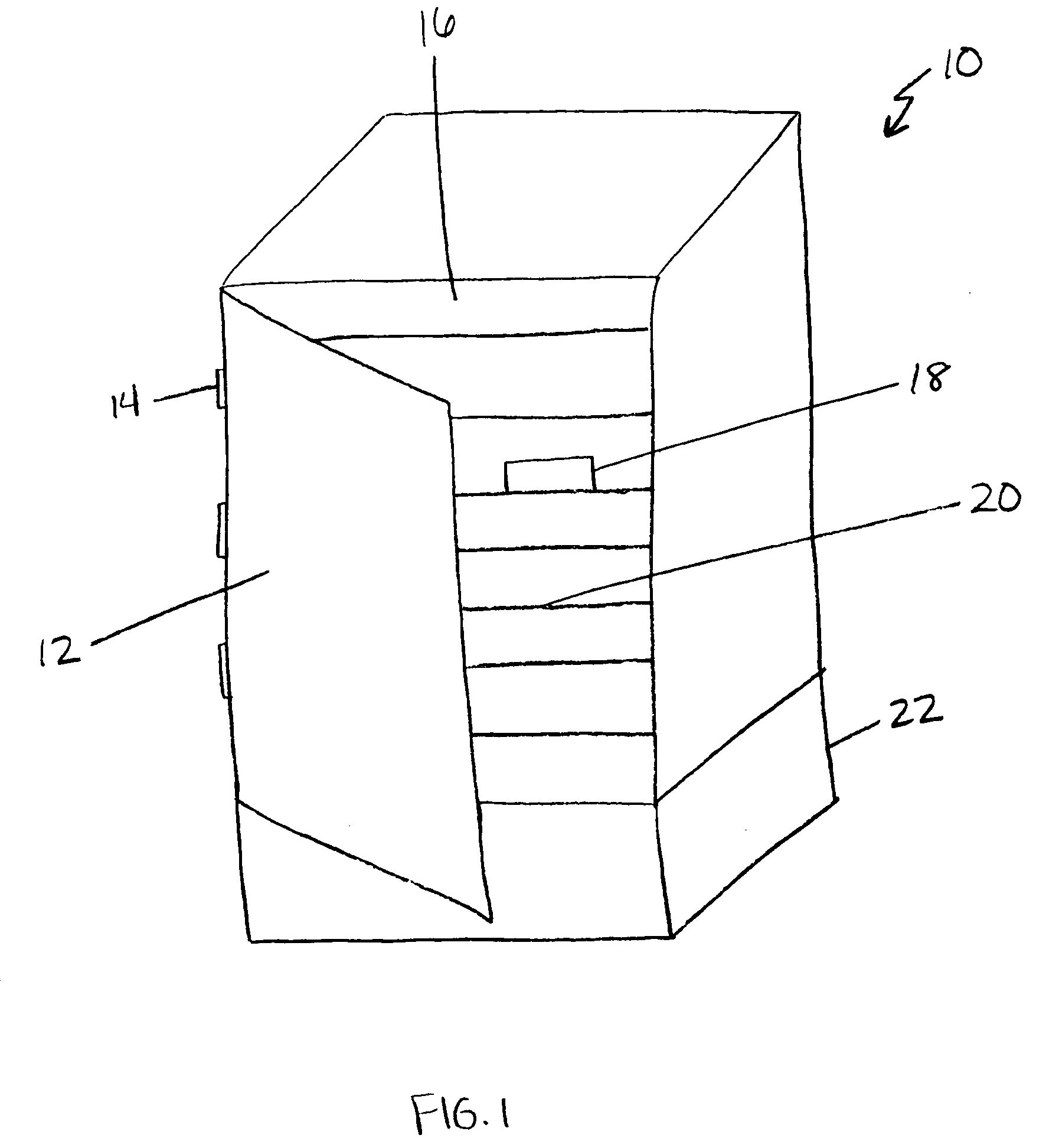 Freezer case including self-conforming baffles