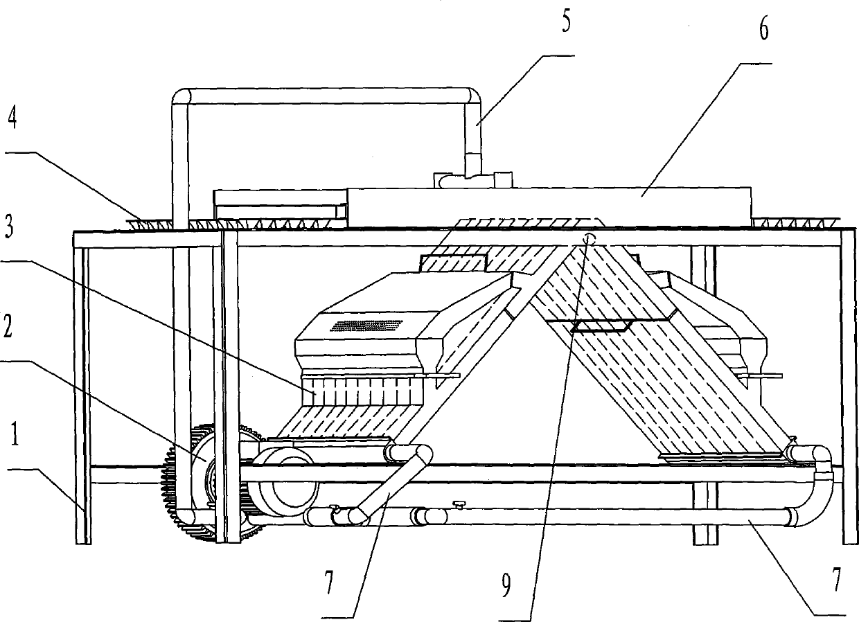 Air-blowing-feeding disc-suction type granule seed-metering device