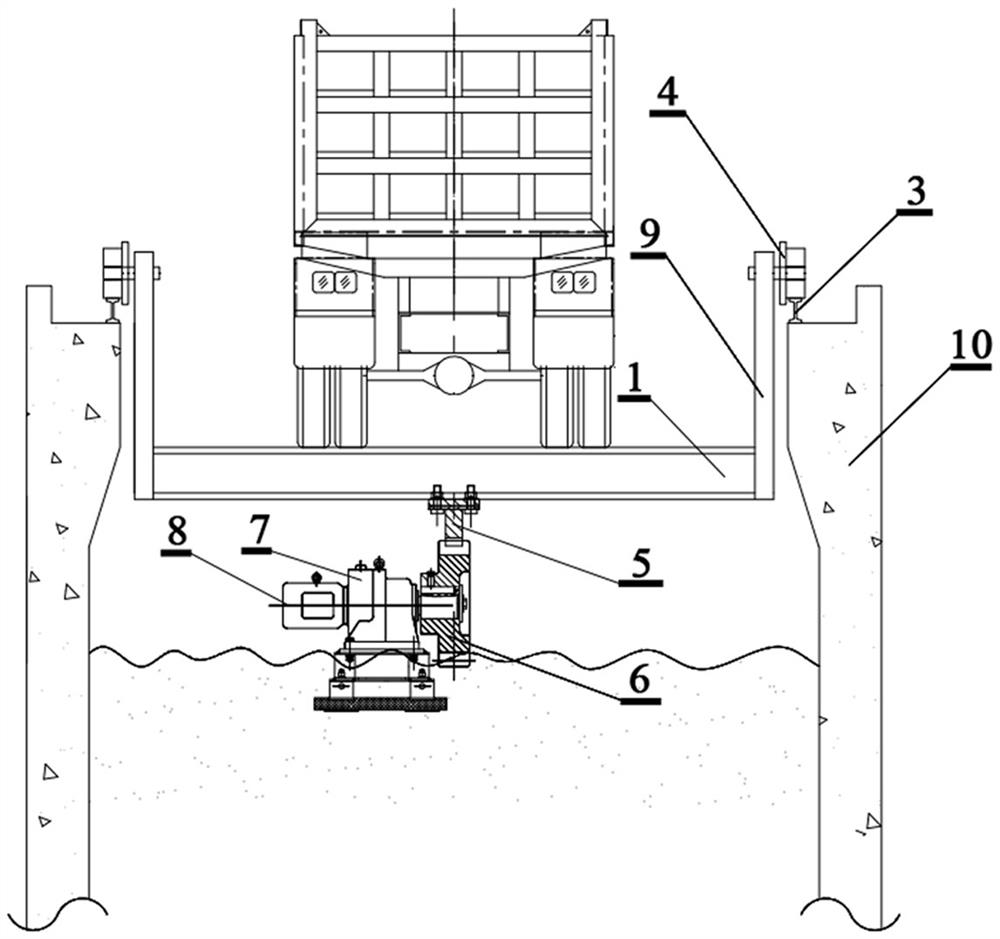 Movable automobile unloading platform and unloading method based on same