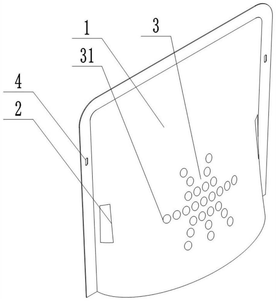 Fast food bag capable of improving microwave heating uniformity