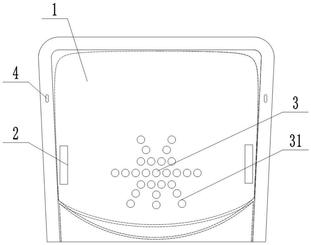 Fast food bag capable of improving microwave heating uniformity