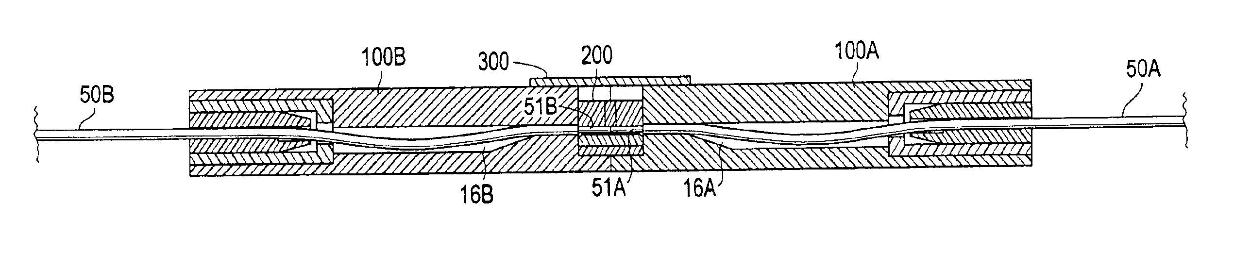 Optical ferrule-less connector