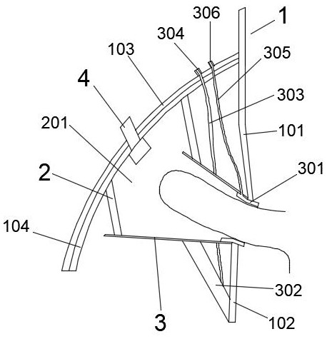 A concealed male urethritis sterilization treatment device