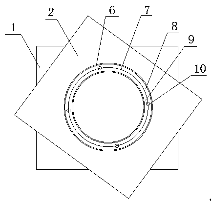 Novel storage cabinet rotating device