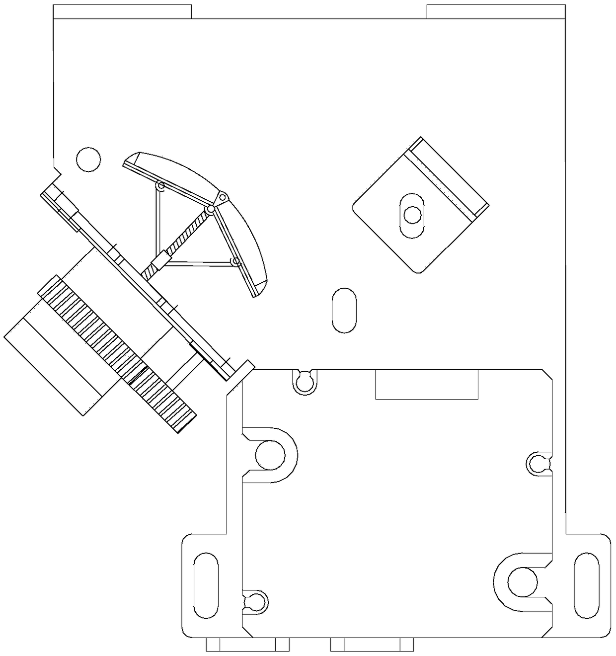 Automatic astigmatic or concentrated light lighting device