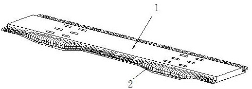 Prefabricated bridge deck formwork-free cast-in-place wet joint structure