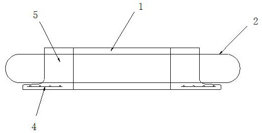 Prefabricated bridge deck formwork-free cast-in-place wet joint structure