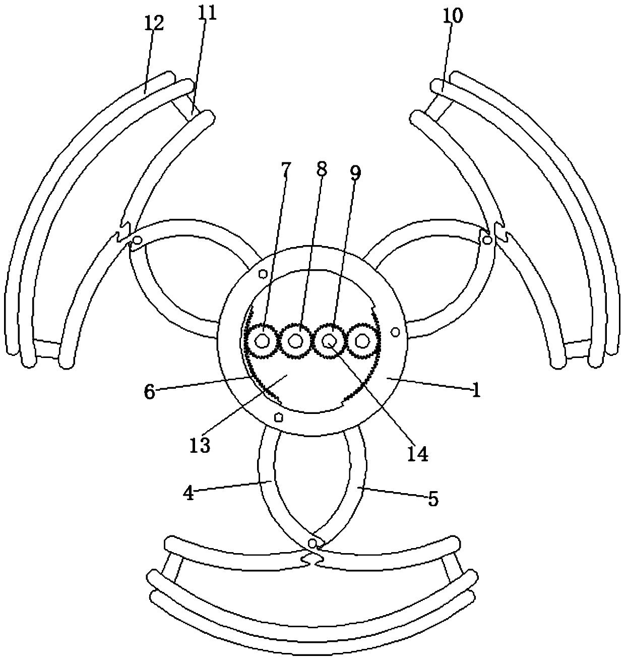 Rotary adjusting type sewage pipe inner wall cleaning device and using method thereof