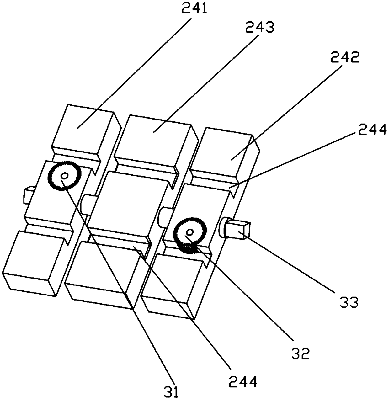 Four-direction fixing linkage clamp