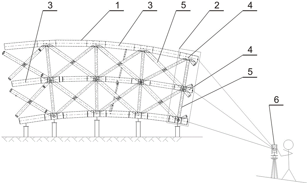 Segmental manufacturing and assembling method of large-scale steel pipe trusses with variable cross-section curved beams