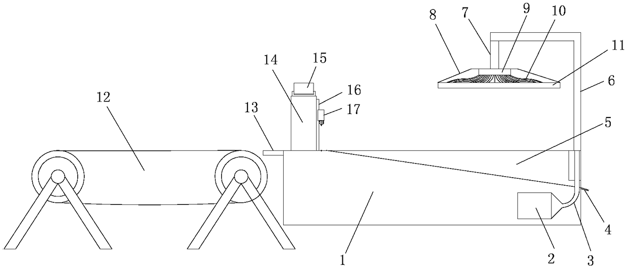 Backlight source die-cutting discharge automatic cutting device