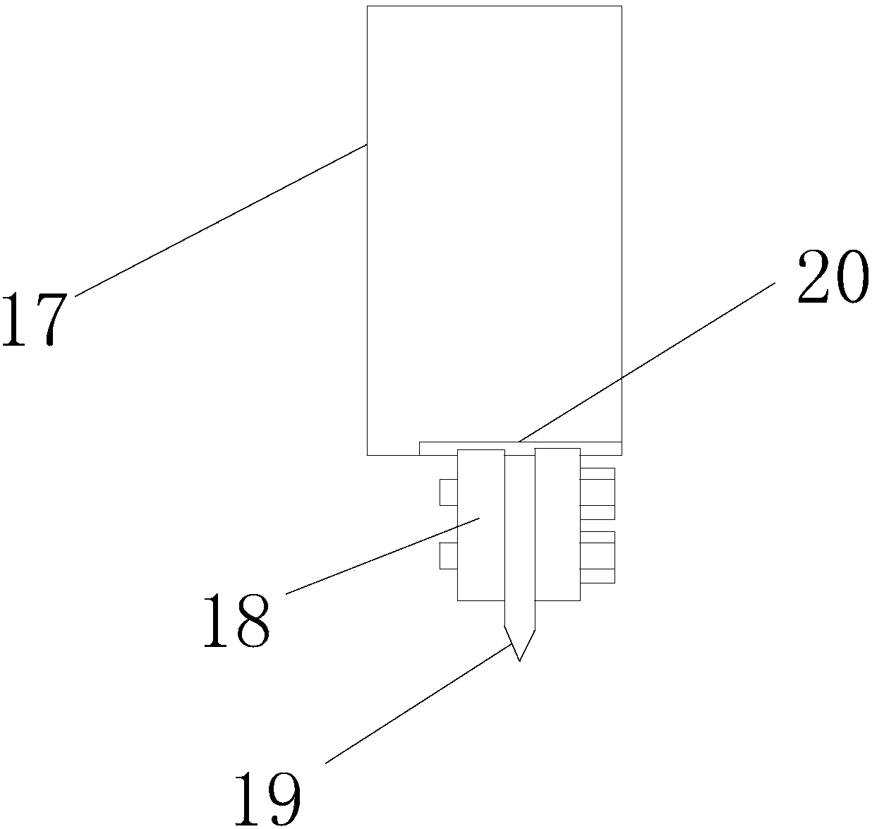 Backlight source die-cutting discharge automatic cutting device