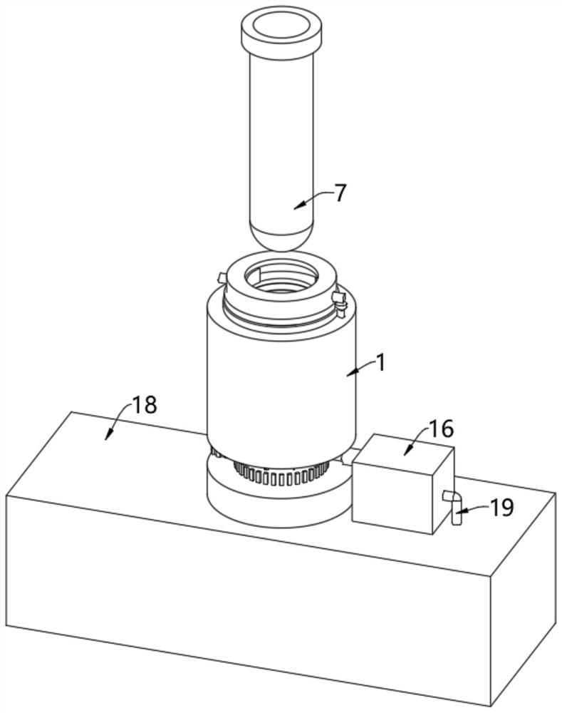 Test tube specimen scanning and numbering device for hospital clinical laboratory medicine department