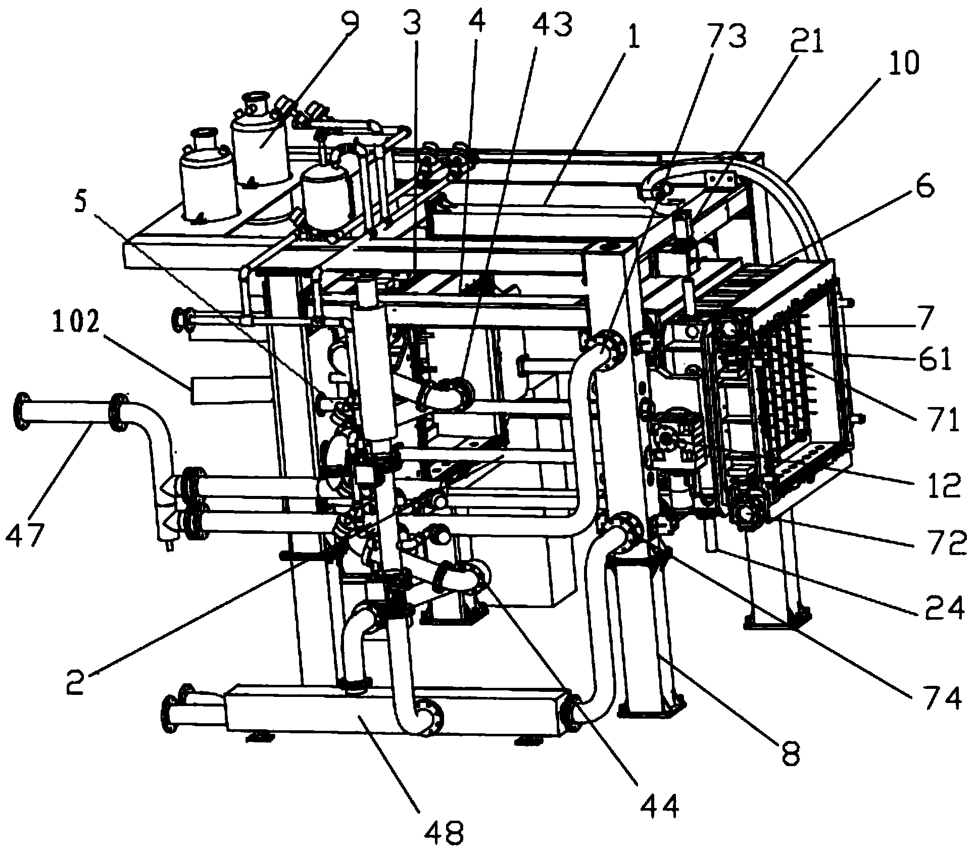 EPP overturned molding machine