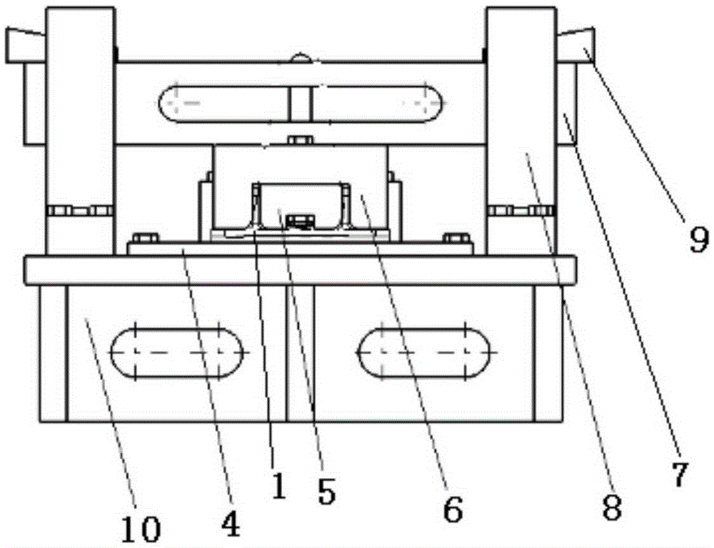 A heat treatment deformation control method and control fixture for aircraft slide rail parts